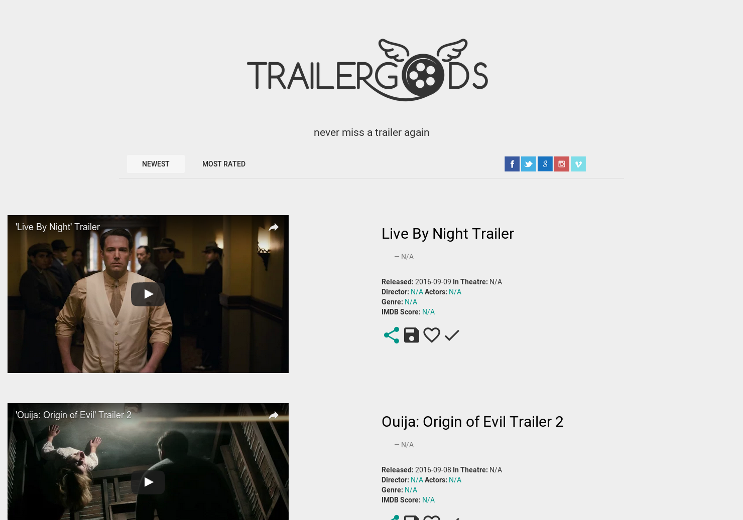 Trailer Gods